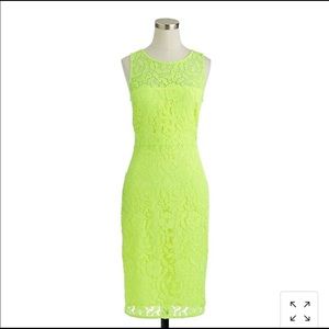 J. Crew Neon Green dress size 4